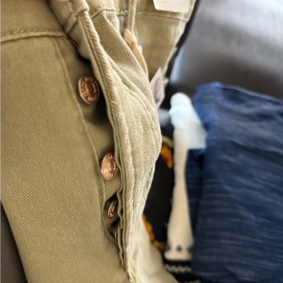 Jessica Simpson|Olive pastel denim shorts,infinite high waist short, NWT•••22W - Picture 7 of 15